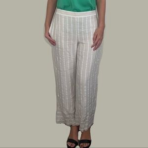 Loft | Striped Ankle Pants | Size Small